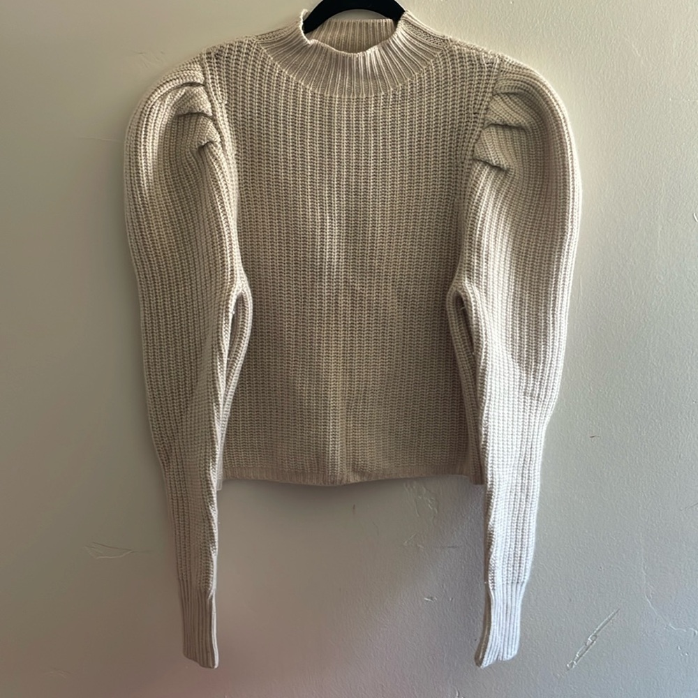 Autumn Cashmere Shaker Full Fashioned Mock Sweater NWT